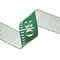 LaRibbons 2 1/2" Wired Ribbon | Green Glitter Football Yardage | 10 Yard Roll